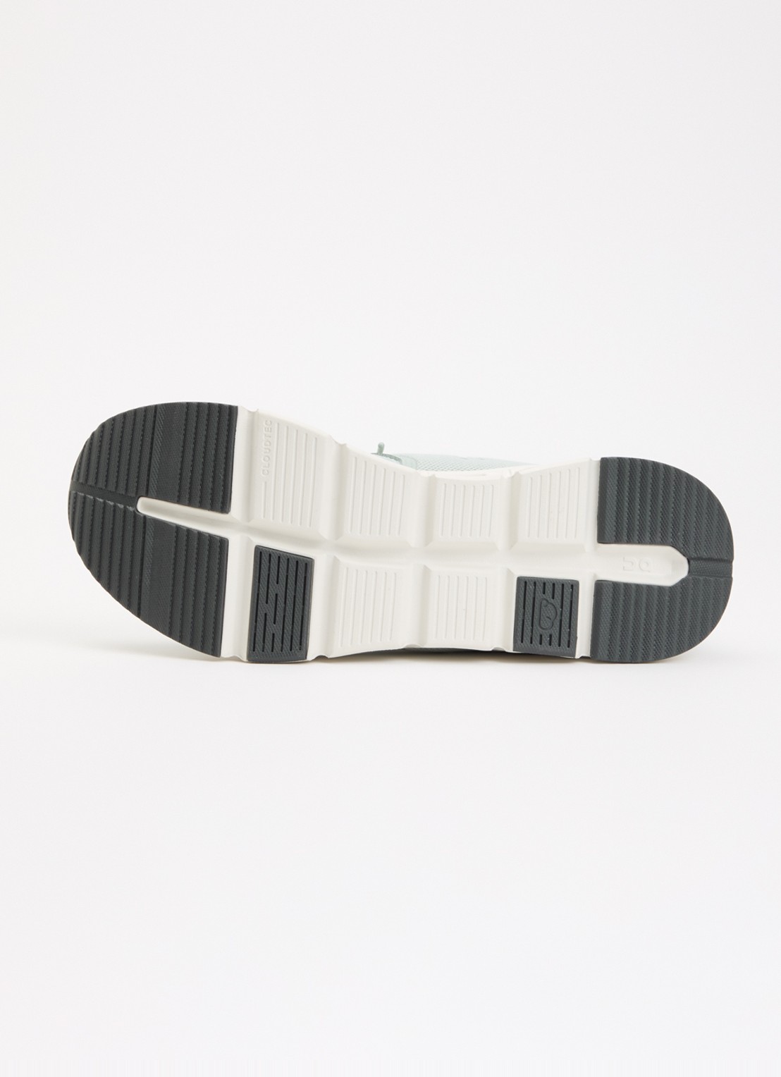On Cloud Sky sneaker met gebreid bovenwerk - detail mint