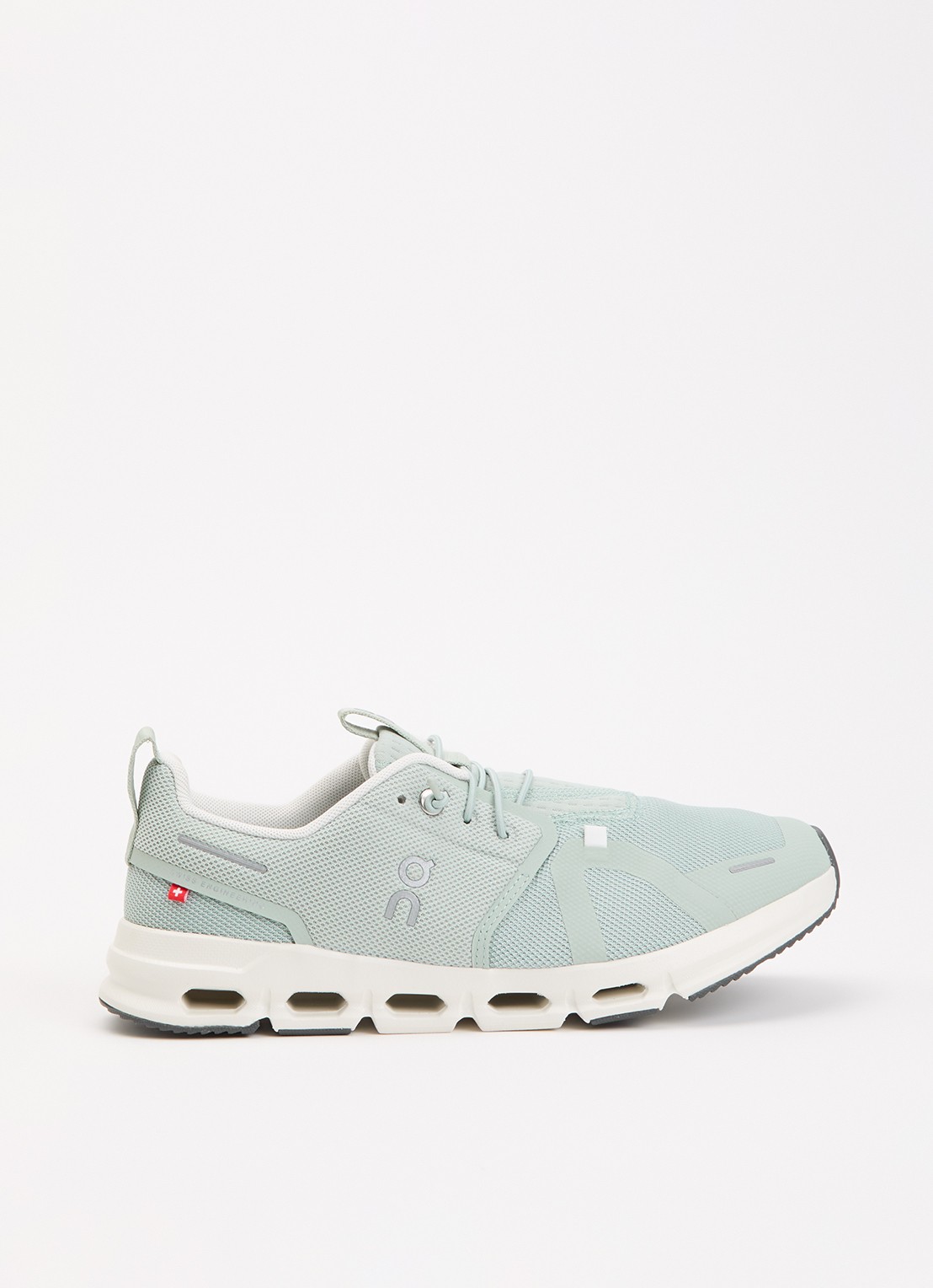 On Cloud Sky sneaker met gebreid bovenwerk - voorkant 3 mint