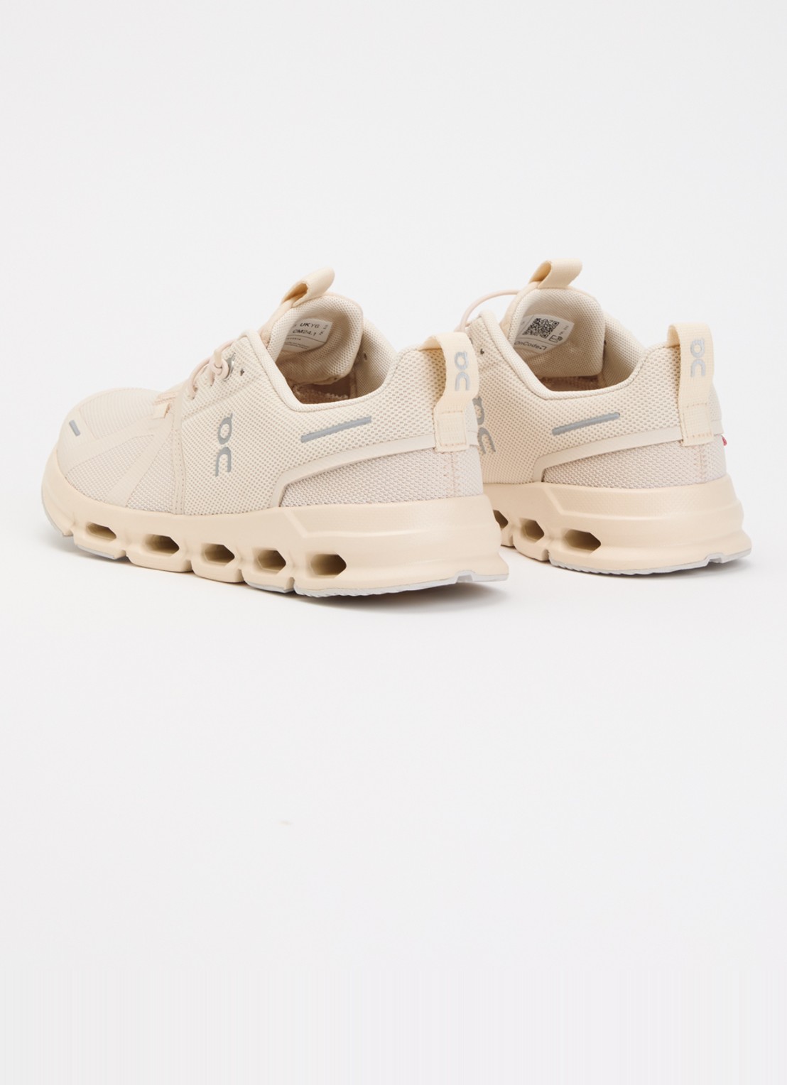 On Cloud Sky sneaker met mesh details - achterkant 3 zand