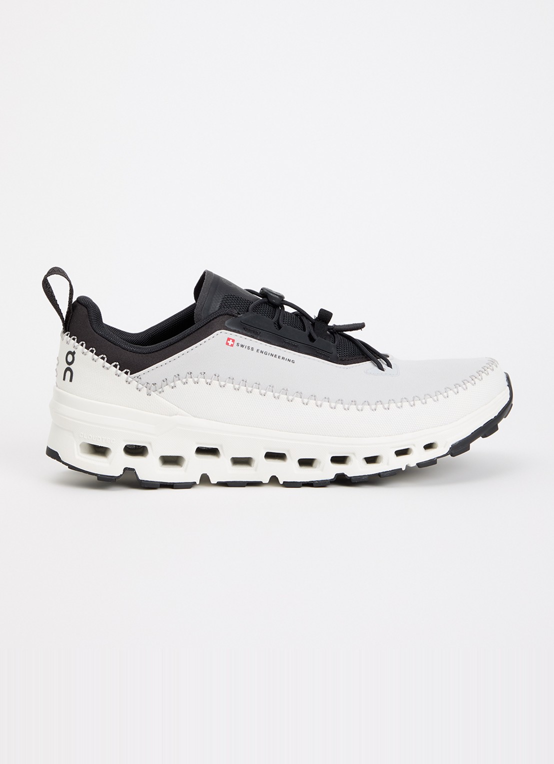On Cloudaway 2 sneaker met structuur en borduring - voorkant 5 zwart