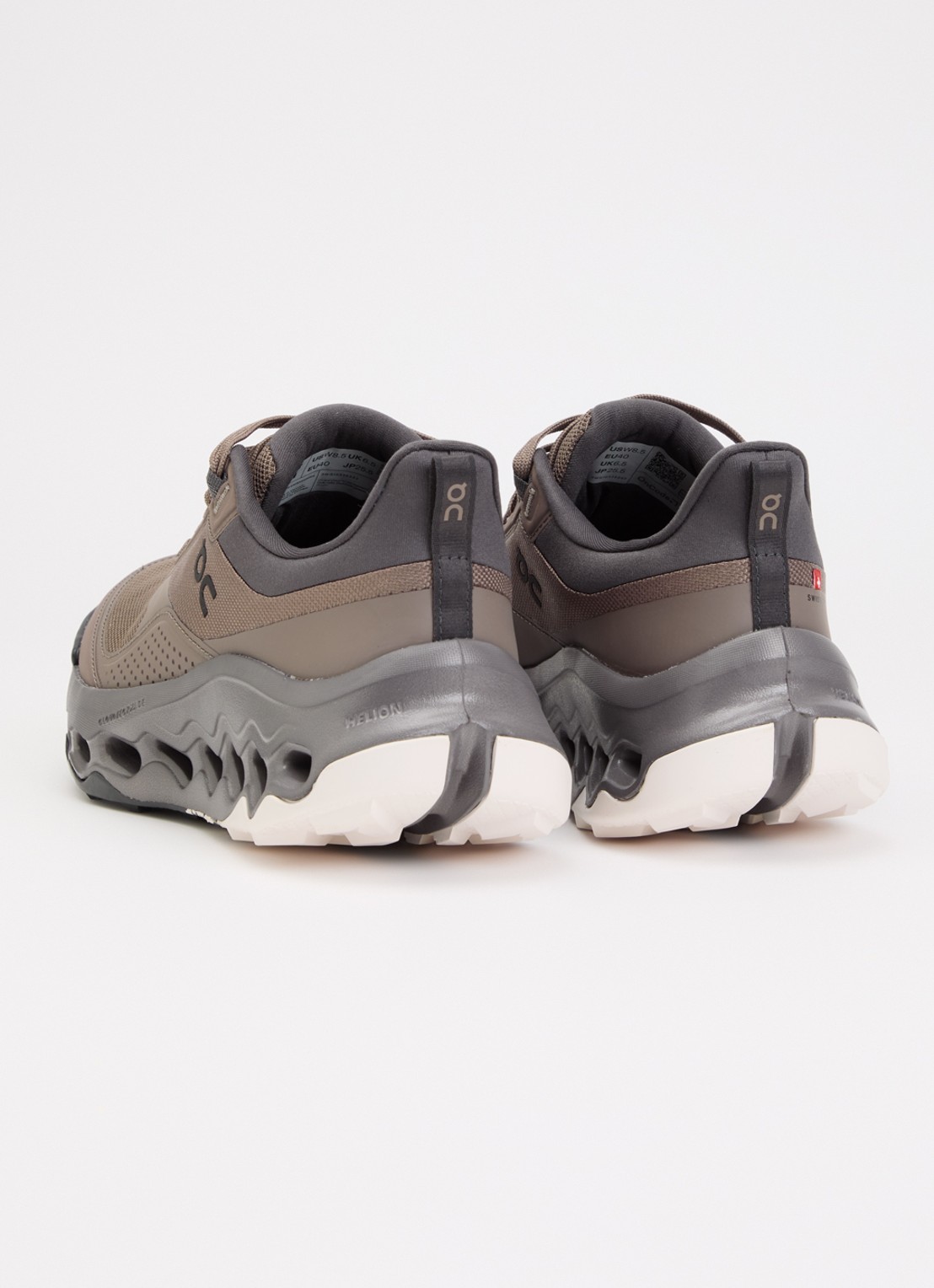 On Cloudhorizon 2 sneaker met mesh details - achterkant lichtbruin