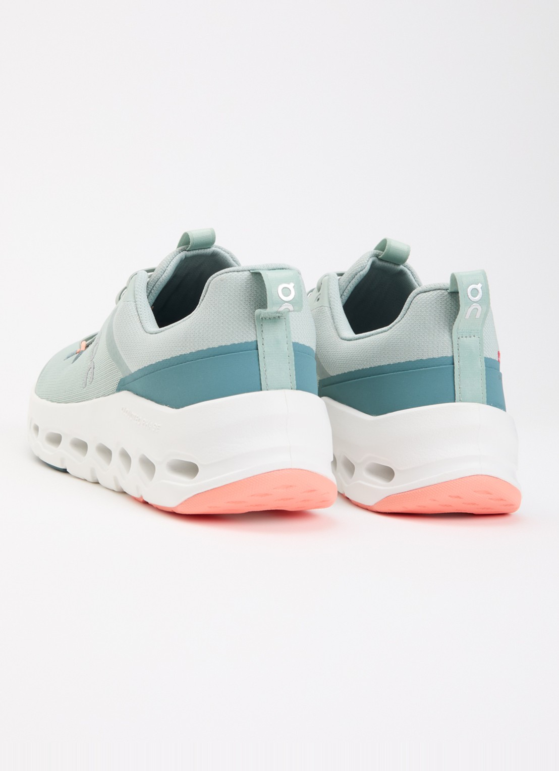 On Cloudleap sneaker met mesh details - achterkant mint