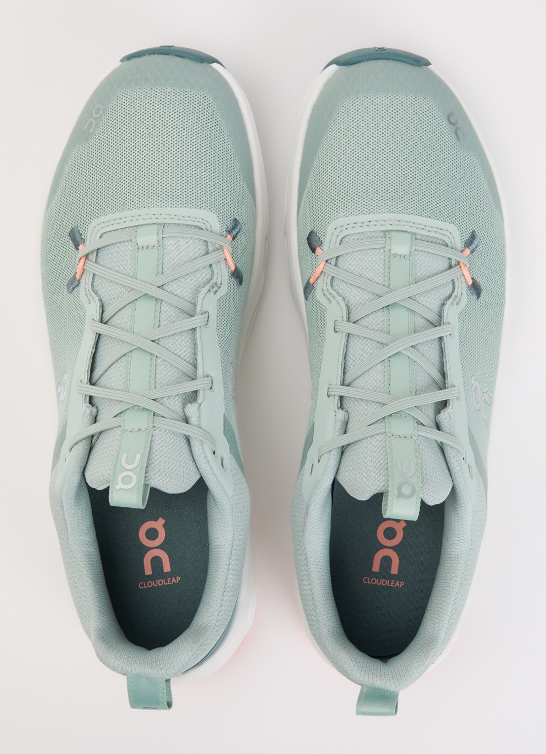On Cloudleap sneaker met mesh details - detail 4 mint