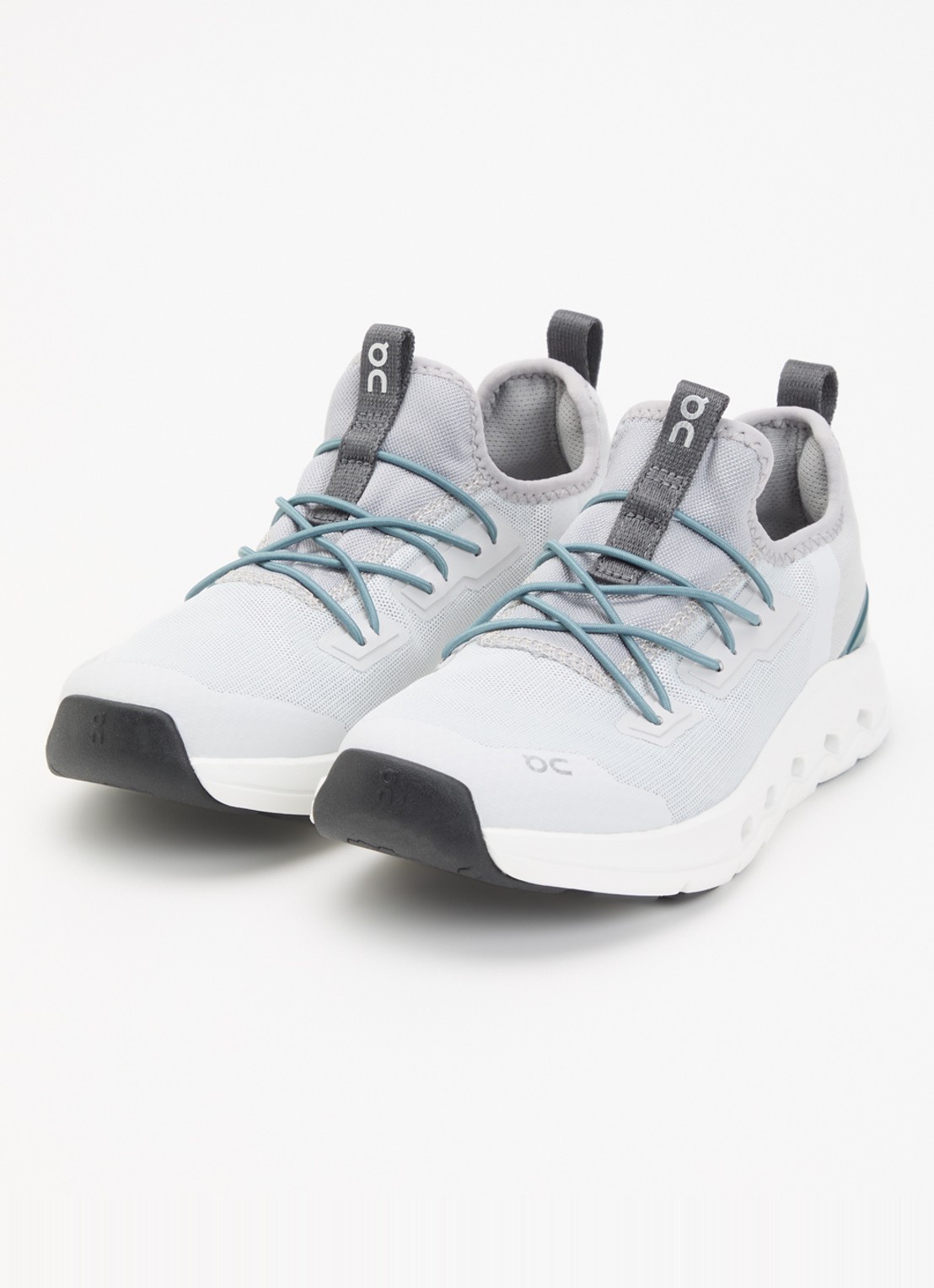 On Cloudleap sneaker van mesh - voorkant 2 grijs