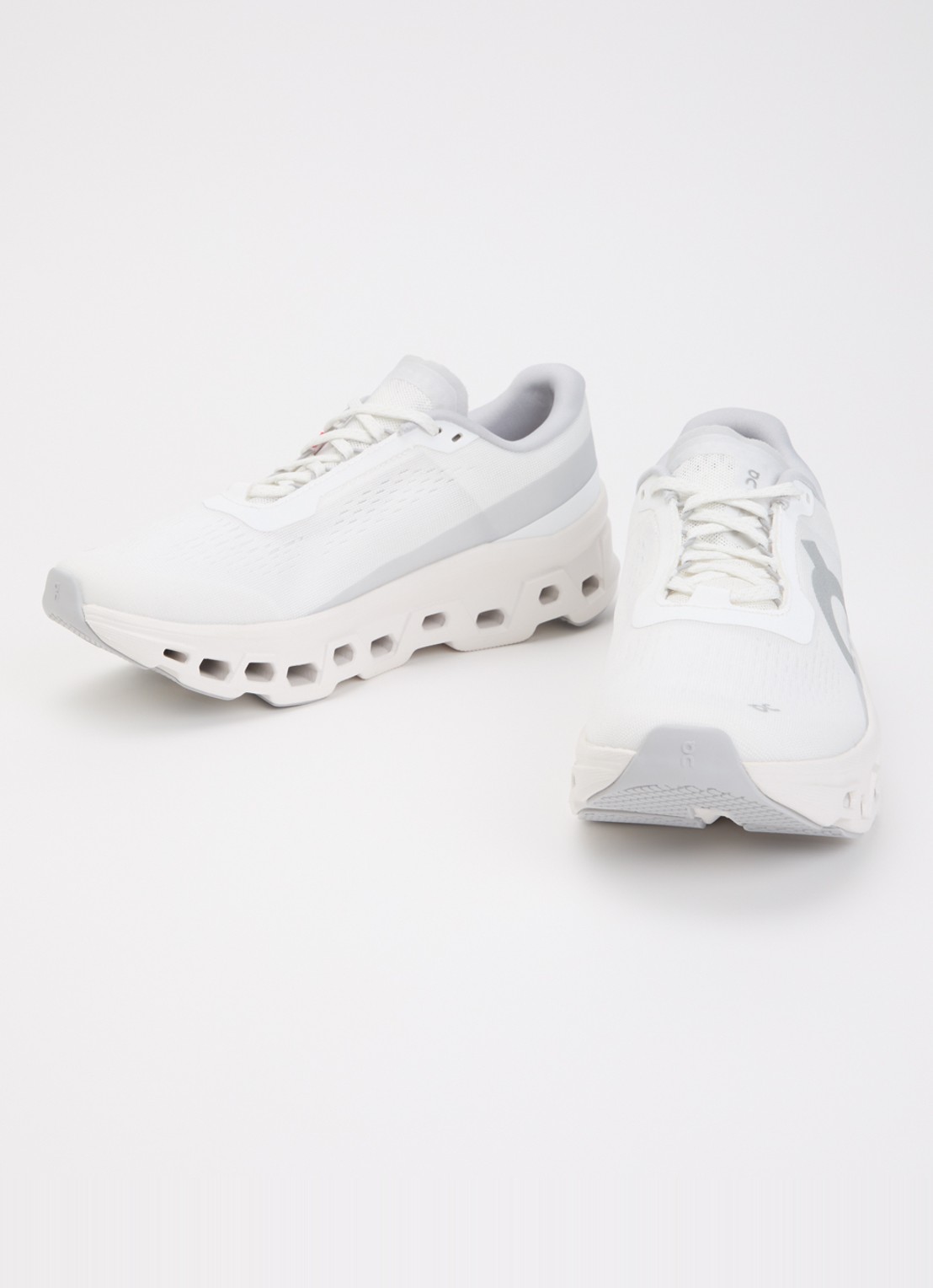On Cloudmonster 1 hardloopschoen van mesh met logo  - detail wit