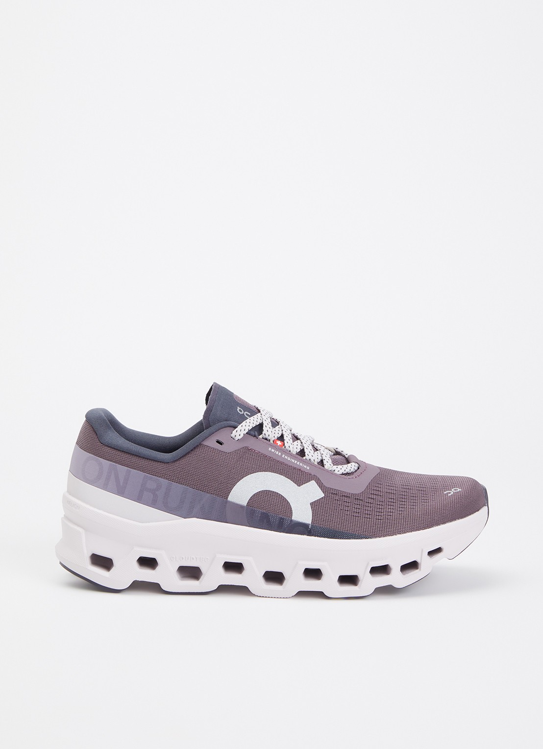 On Cloudmonster sneaker met mesh details - voorkant 2 paars
