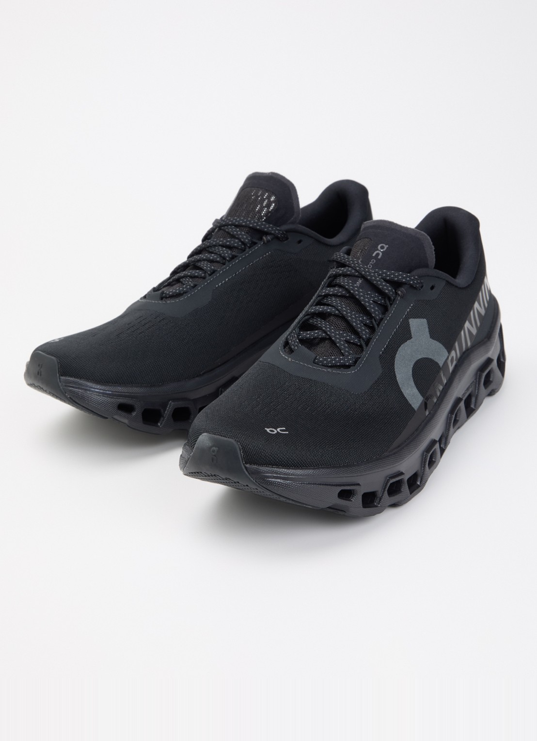 On Cloudmonster sneaker van mesh met logo - detail 2 zwart