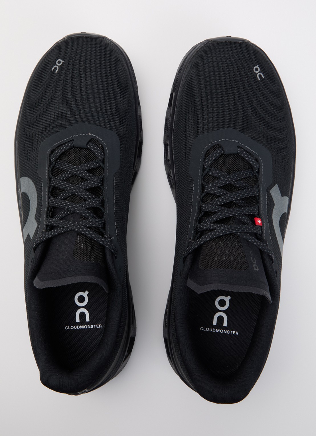 On Cloudmonster sneaker van mesh met logo - detail 3 zwart