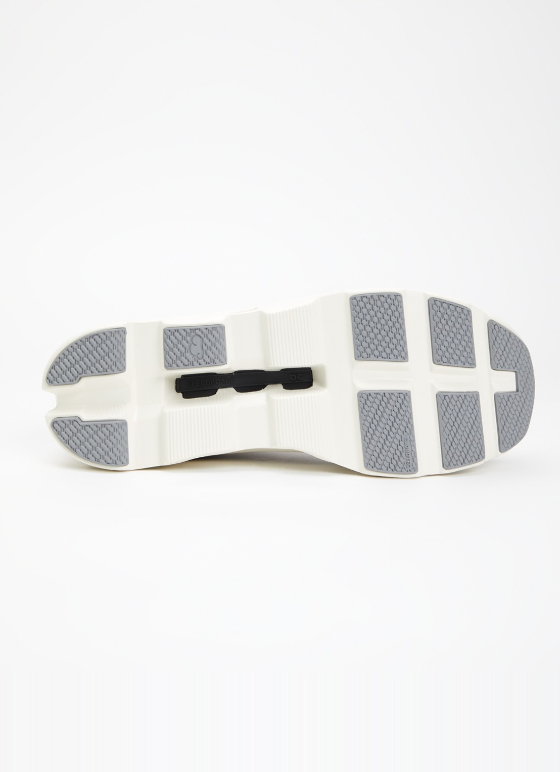 On Cloudmonster sneaker van mesh met logo - detail 5 lichtgrijs