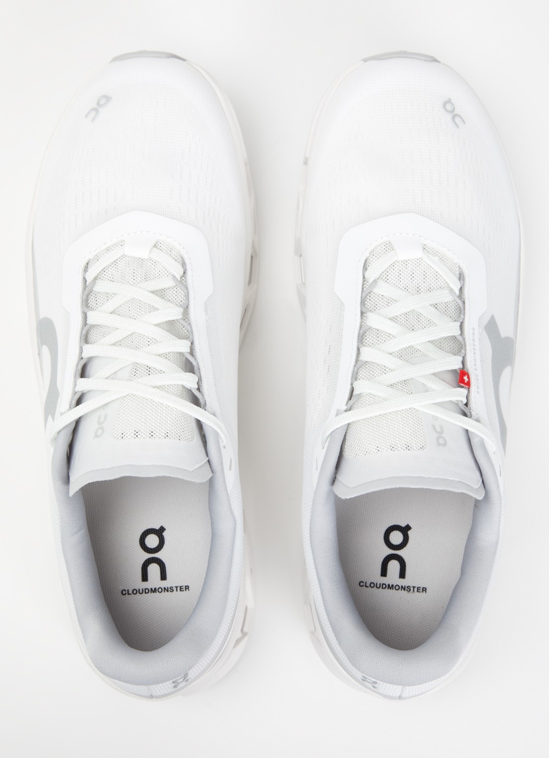 On Cloudmonster sneaker van mesh met logo - detail 3 wit