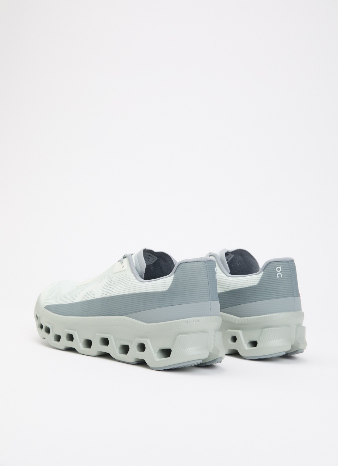 On Cloudmonster Void sneaker van mesh met logo - achterkant 4 mint