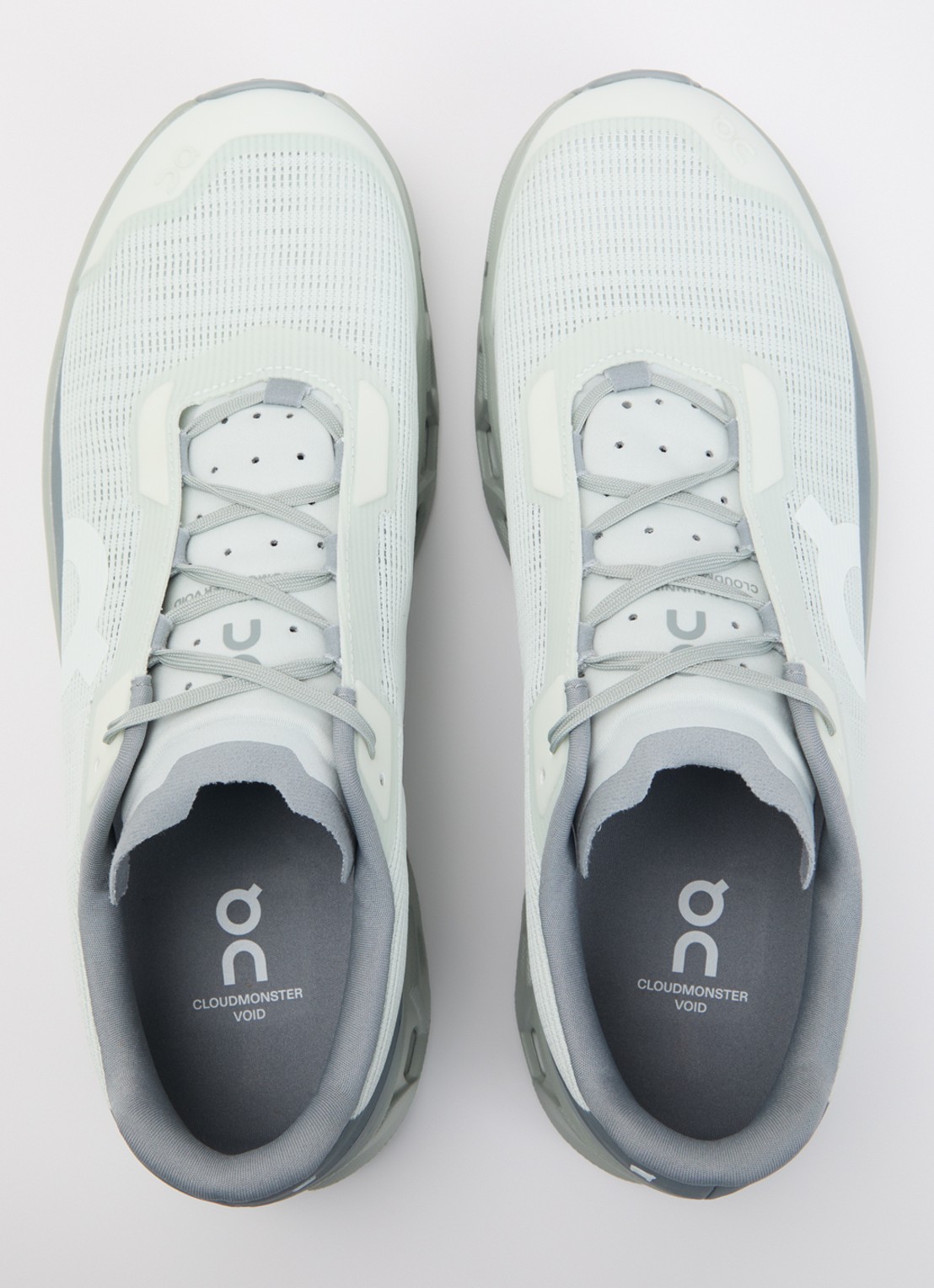 On Cloudmonster Void sneaker van mesh met logo - detail 2 mint