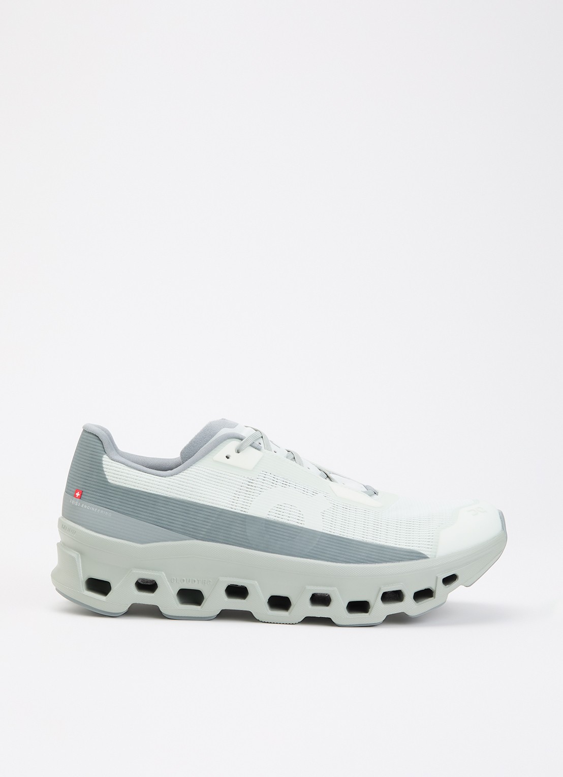 On Cloudmonster Void sneaker van mesh met logo - voorkant 5 mint