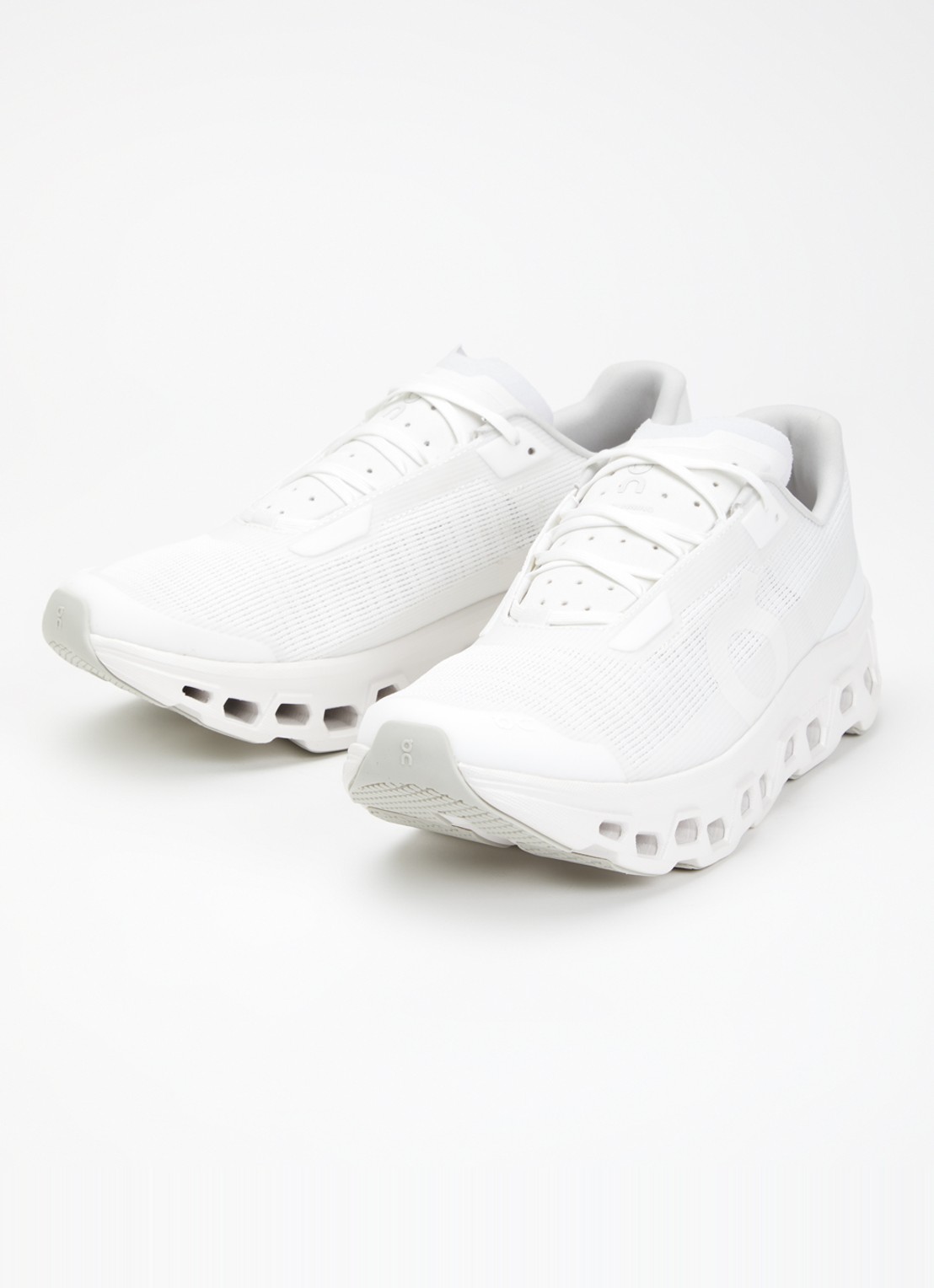 On Cloudmonster Void sneaker van mesh met logo - detail 3 wit