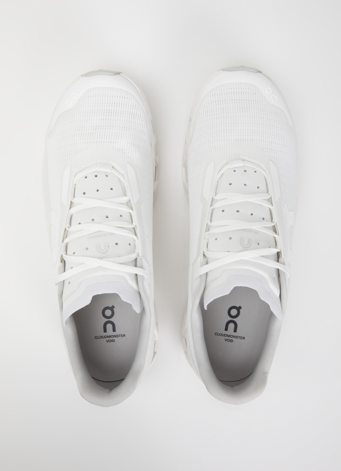 On Cloudmonster Void sneaker van mesh met logo - detail 4 wit