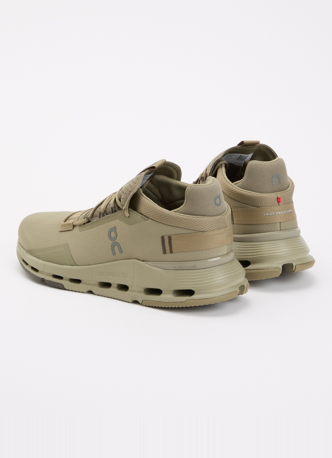 On Cloudnova 2 sneaker met logo - achterkant 5 bronsgroen