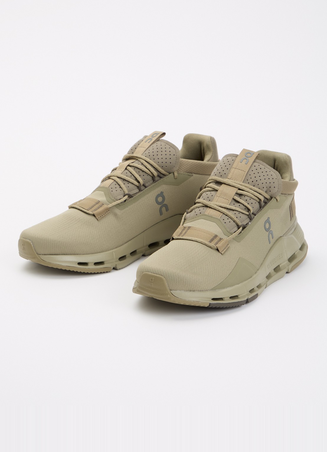 On Cloudnova 2 sneaker met logo - detail 2 bronsgroen