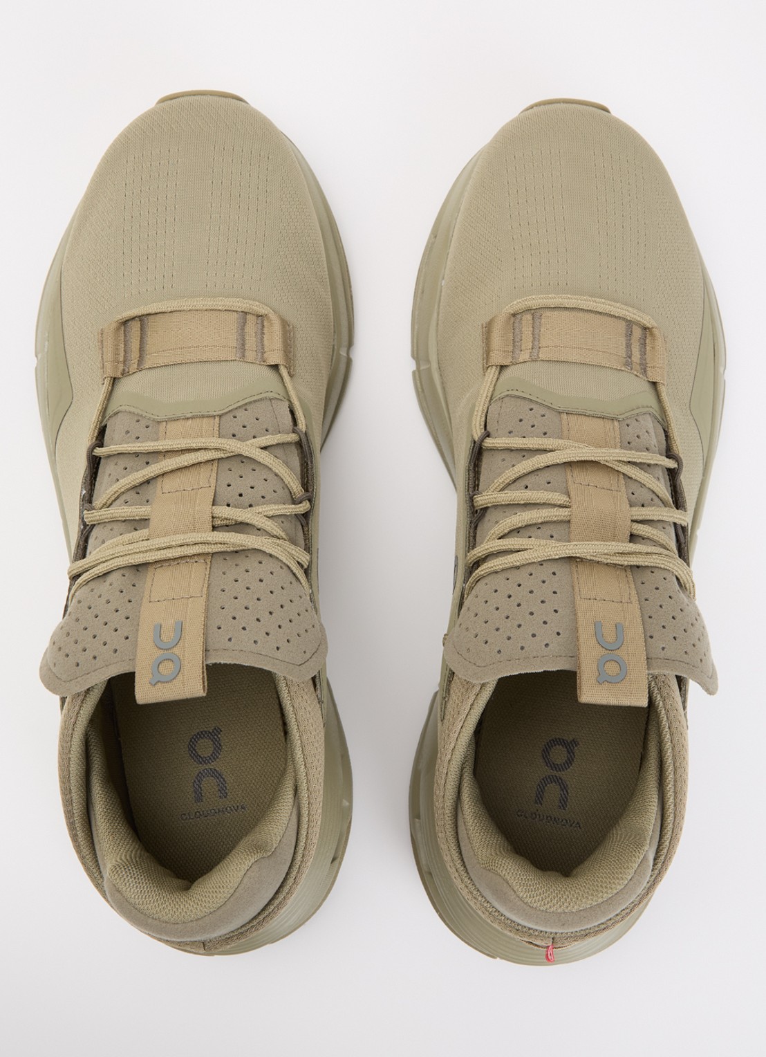 On Cloudnova 2 sneaker met logo - detail 3 bronsgroen