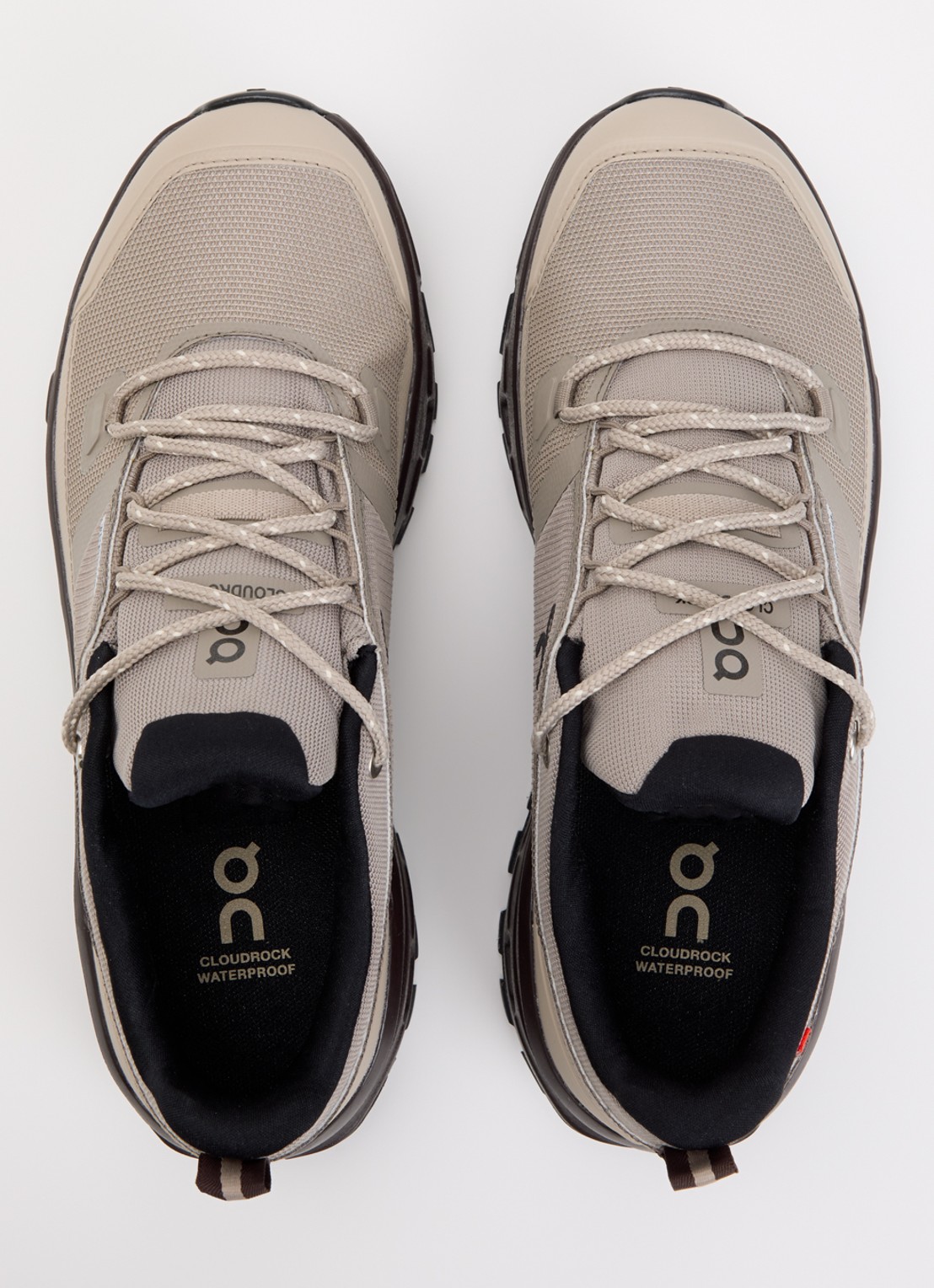 On Cloudrock low hiking sneaker van mesh  - detail 4 bruin