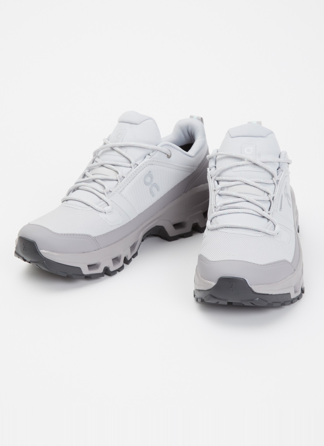 On Cloudrock sneaker met gebreid bovenwerk en logo - detail 2 grijs