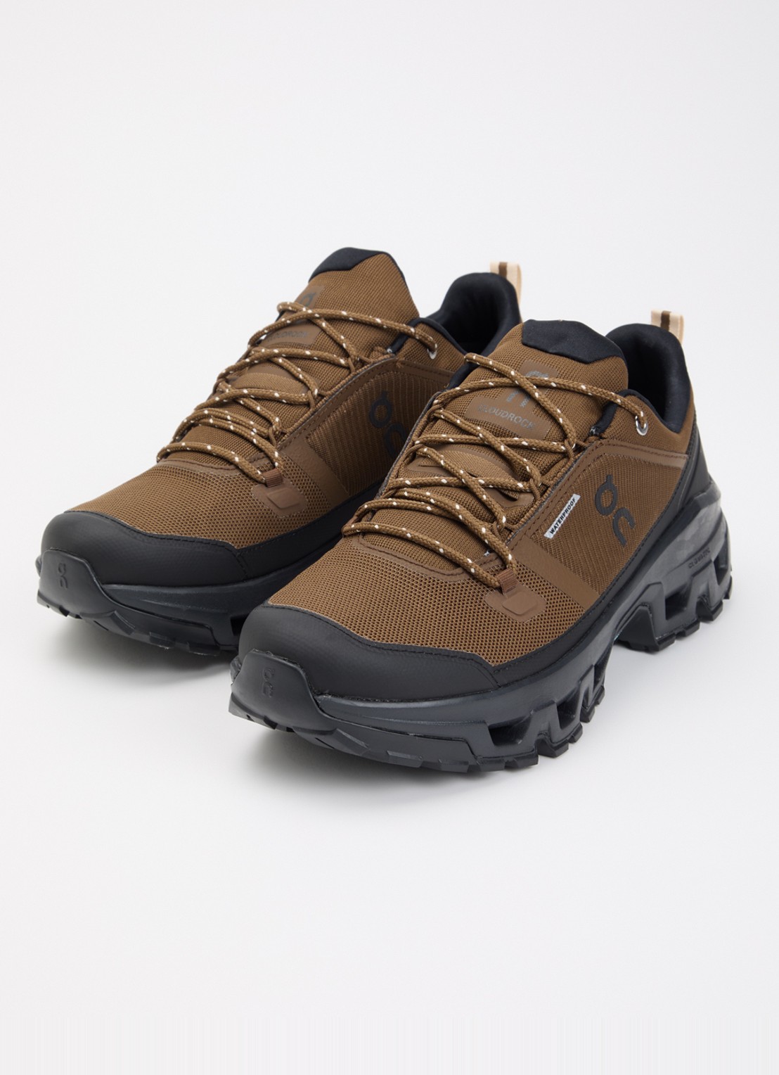 On Cloudrock sneaker van mesh met logo - detail 2 bruin