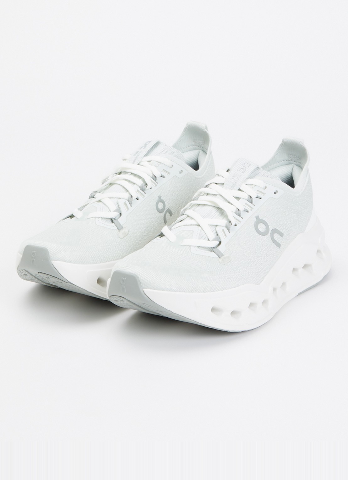 On Cloudsurfer Max sneaker van mesh met logo - detail 3 lindegroen
