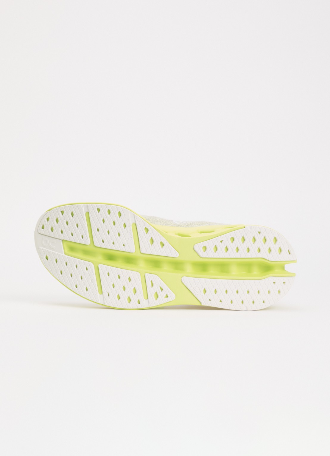 On Cloudsurfer Max sneaker van mesh met logo - detail 4 neongeel