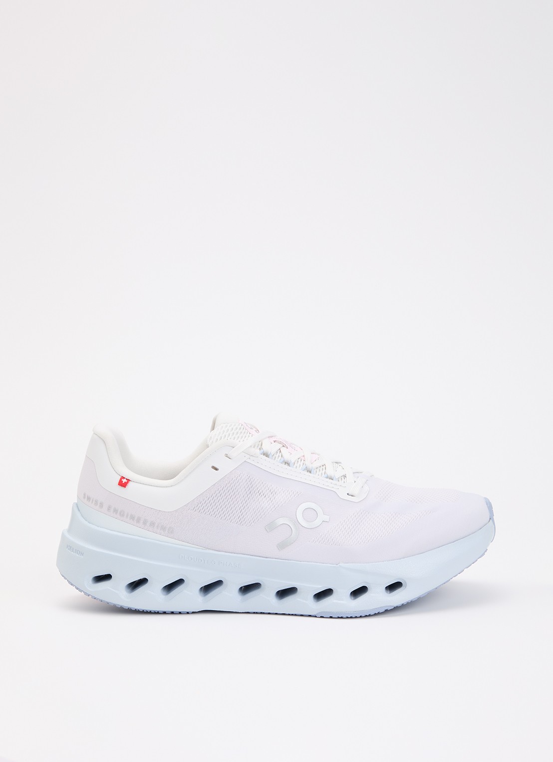 On Cloudsurfer Next sneaker van mesh met logo - voorkant lichtpaars