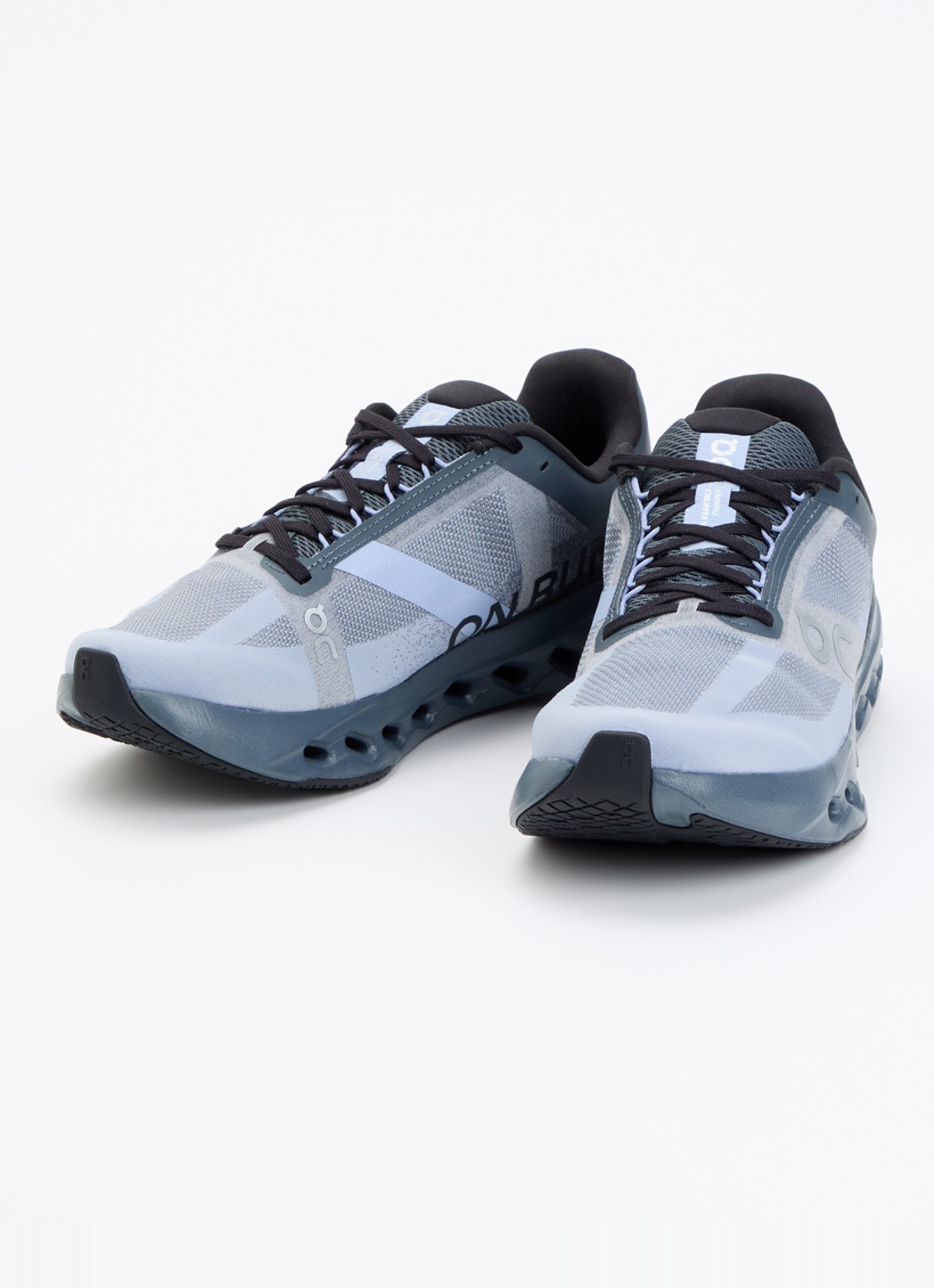 On Cloudsurfer Next sneaker van mesh met logo - detail 2 blauwgrijs