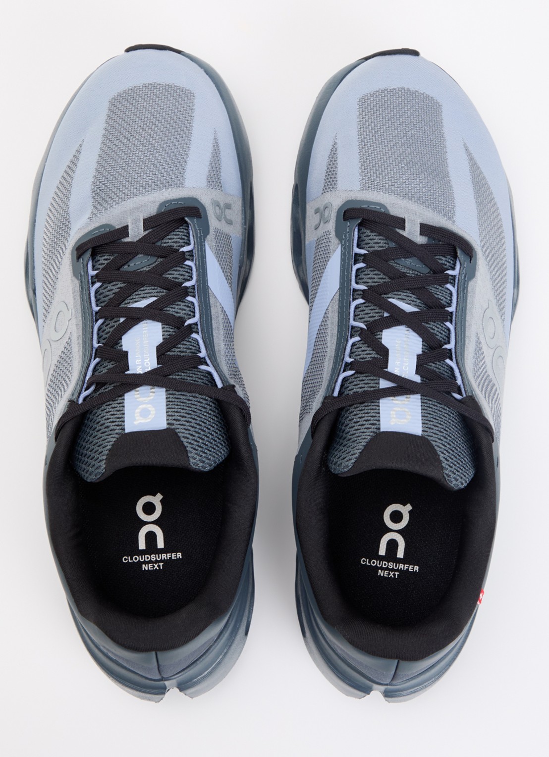 On Cloudsurfer Next sneaker van mesh met logo - detail 3 blauwgrijs