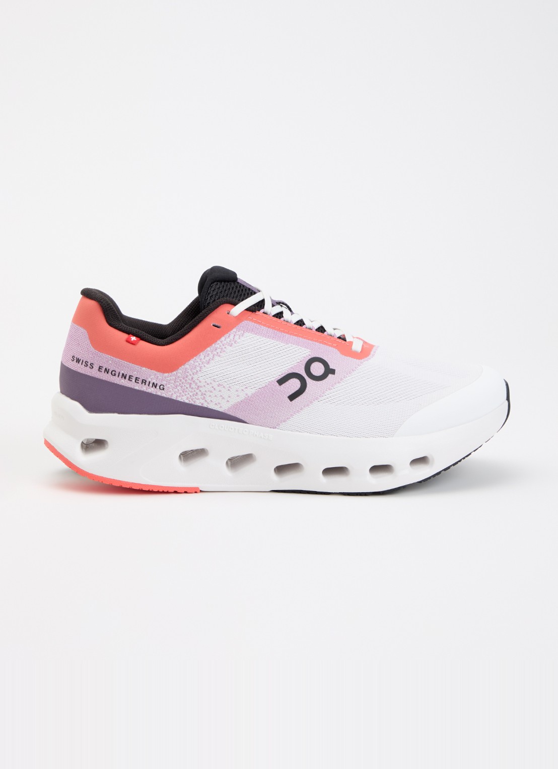 On Cloudsurfer Youth sneaker met gebreid bovenwerk - voorkant 3 lila