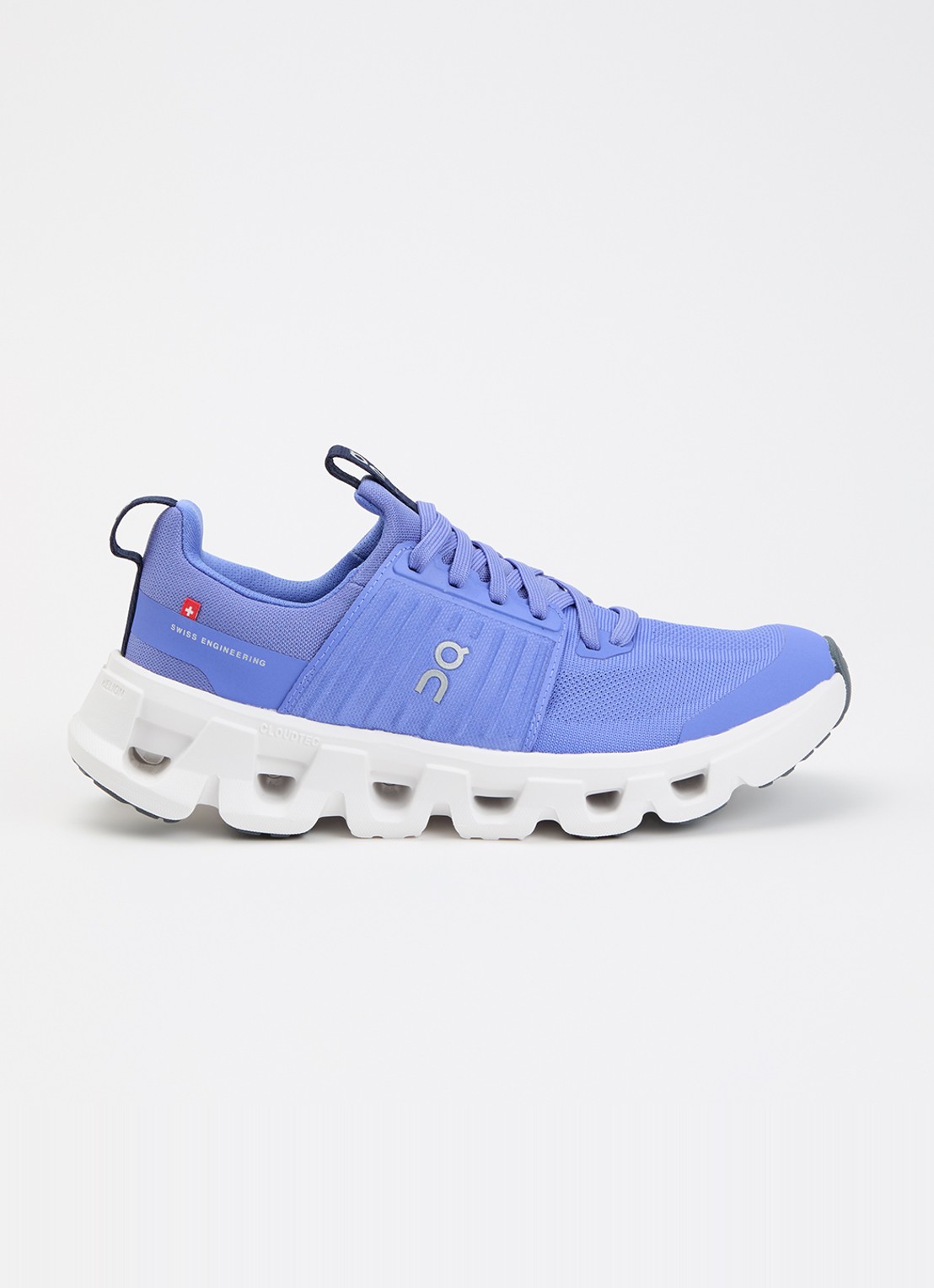 On Cloudswift Youth sneaker met details van mesh - voorkant lavendel