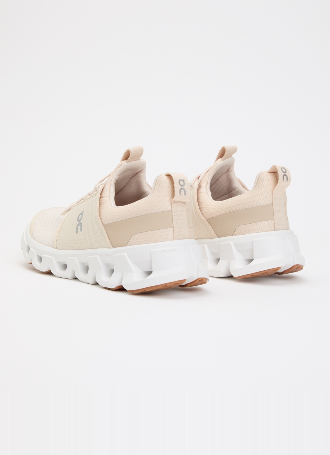 On Cloudswift Youth sneaker met details van mesh - achterkant 4 beige