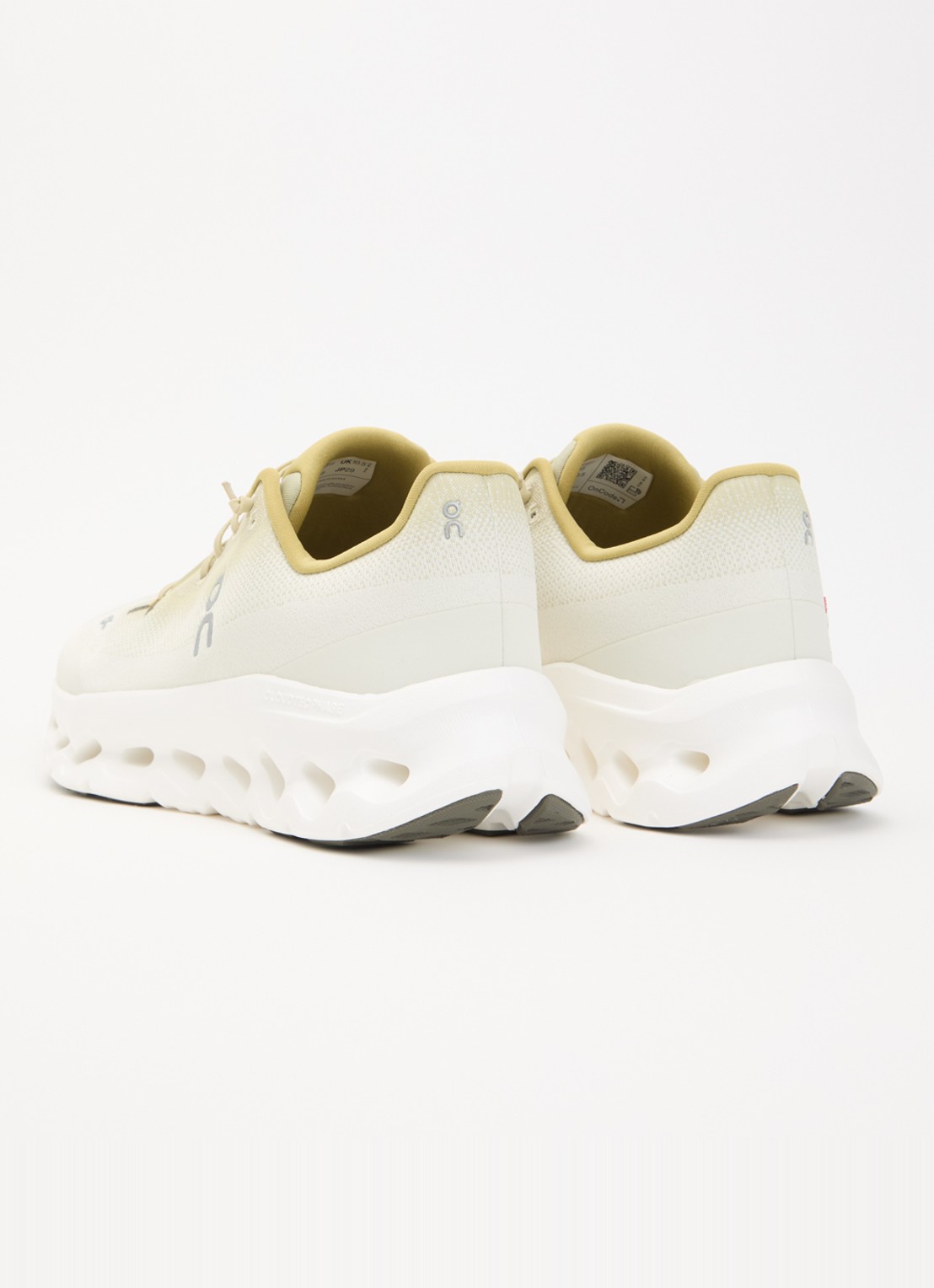 On Cloudtilt sneaker met gebreid bovenwerk en logo - achterkant 5 lichtgroen