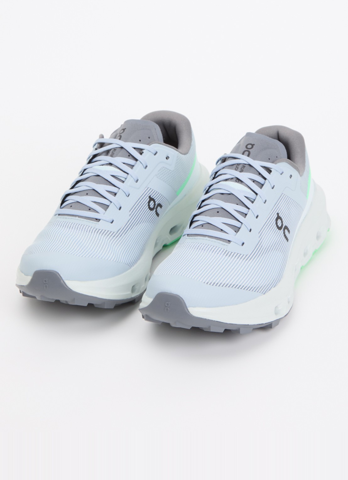 On Cloudvista 3 sneaker met gebreid bovenwerk - detail 2 blauwgrijs