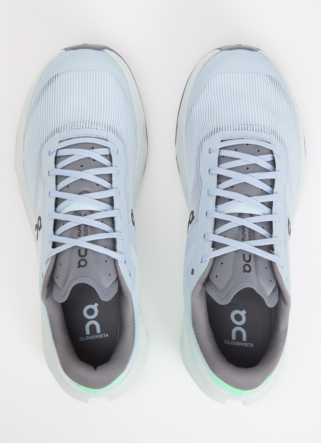On Cloudvista 3 sneaker met gebreid bovenwerk - detail 3 blauwgrijs