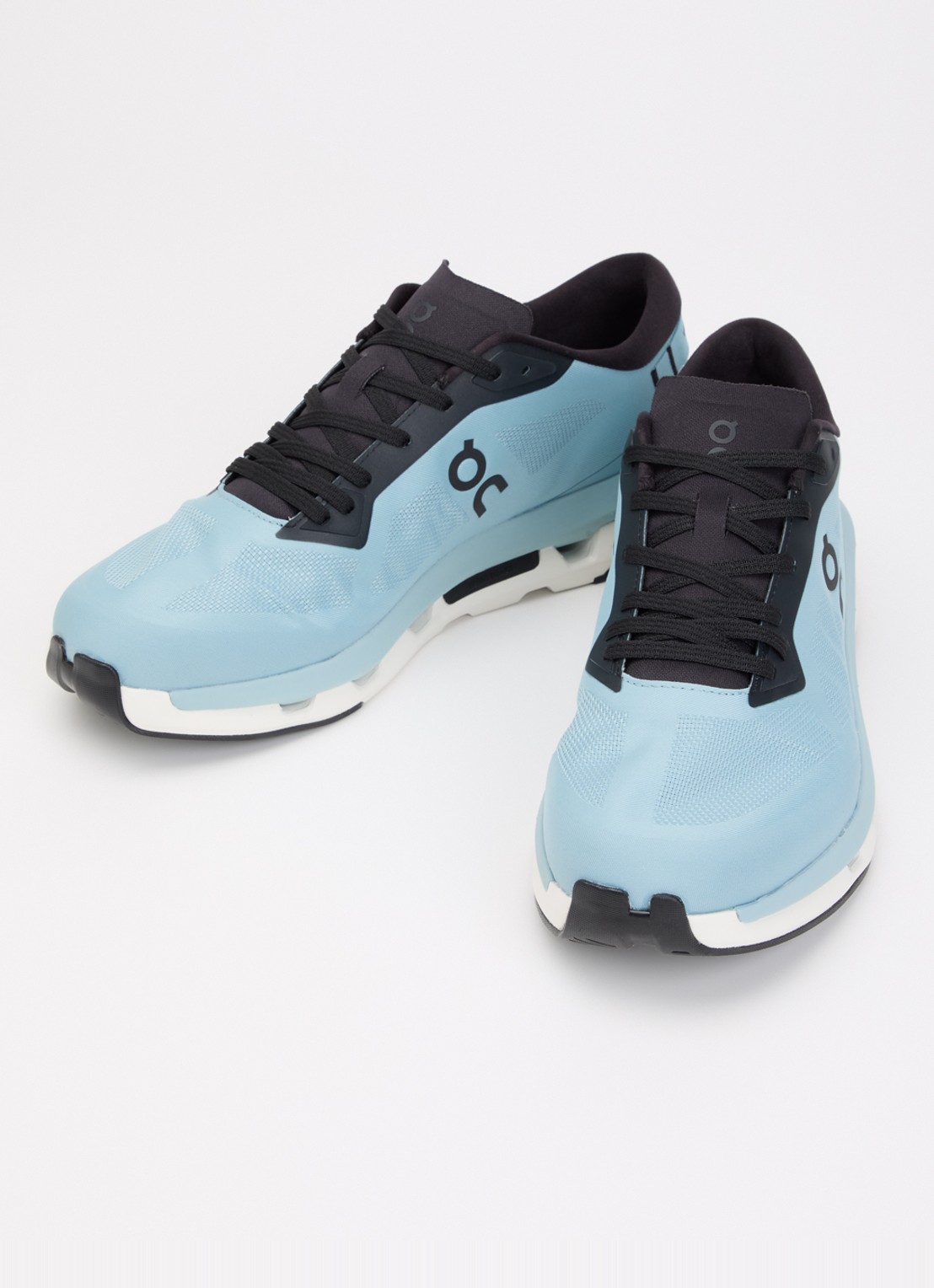 On Cloudzone sneaker met gebreid bovenwerk en logo - detail turquoise