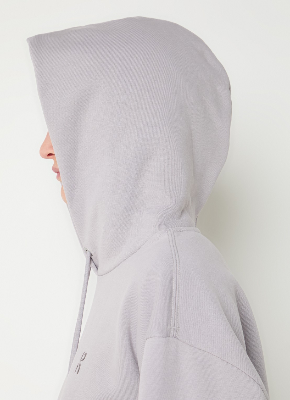 On Club Collective hoodie met logo - detail 2 taupe