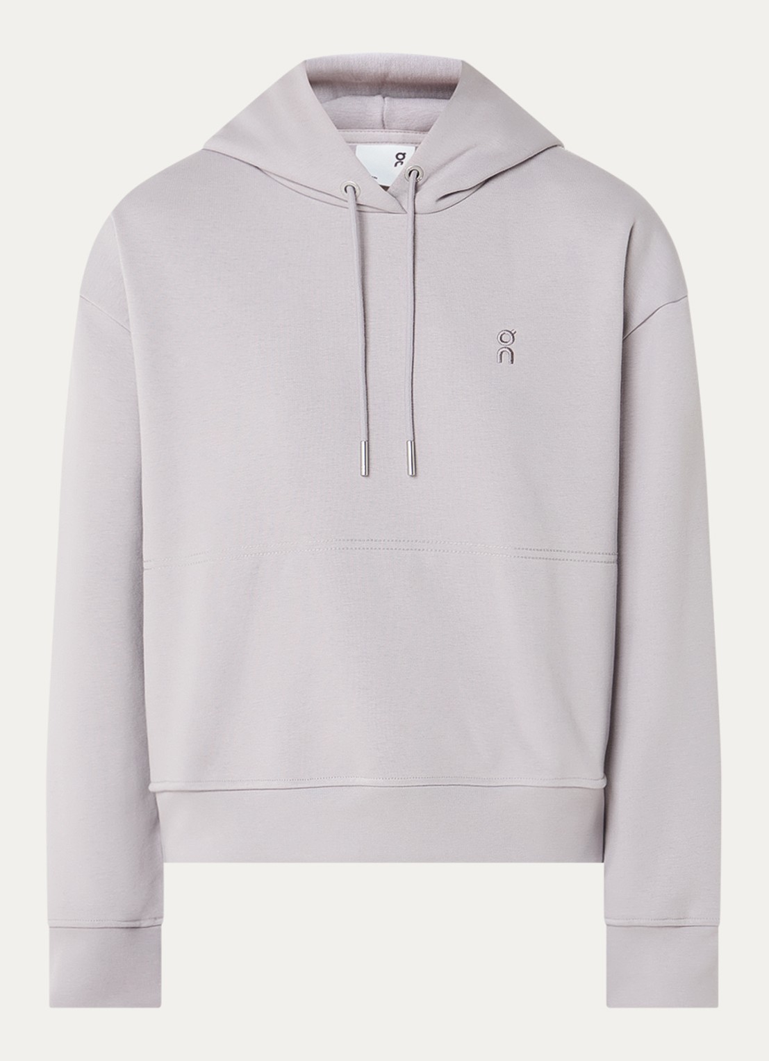 On Club Collective hoodie met logo - voorkant 3 taupe