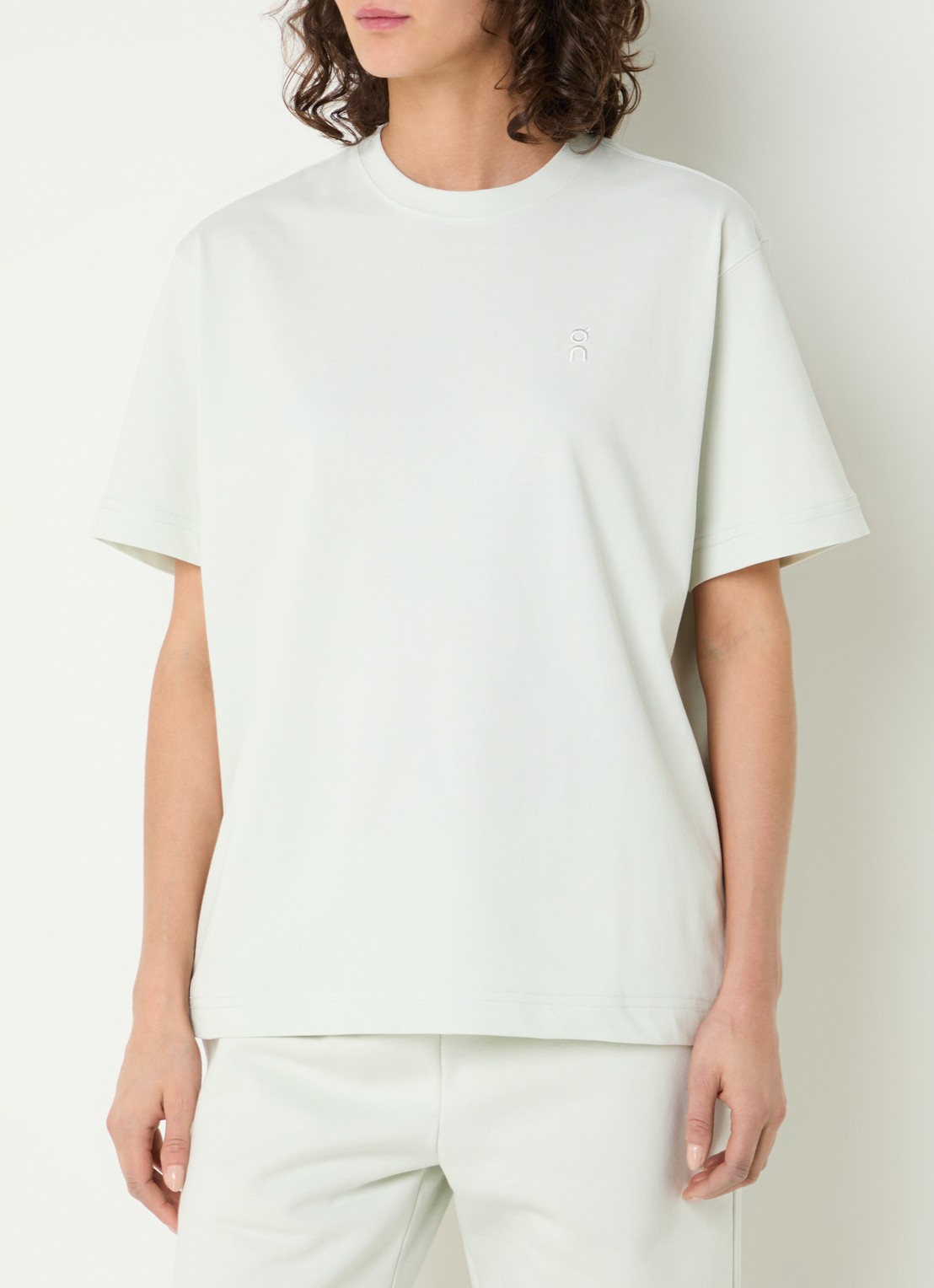 On Club Collective T-shirt met logo- en backprint - achterkant 4 lichtgroen