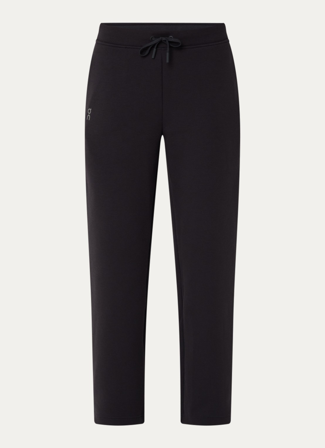 On Focus Tech high waist straight fit joggingbroek met steekzakken - voorkant zwart