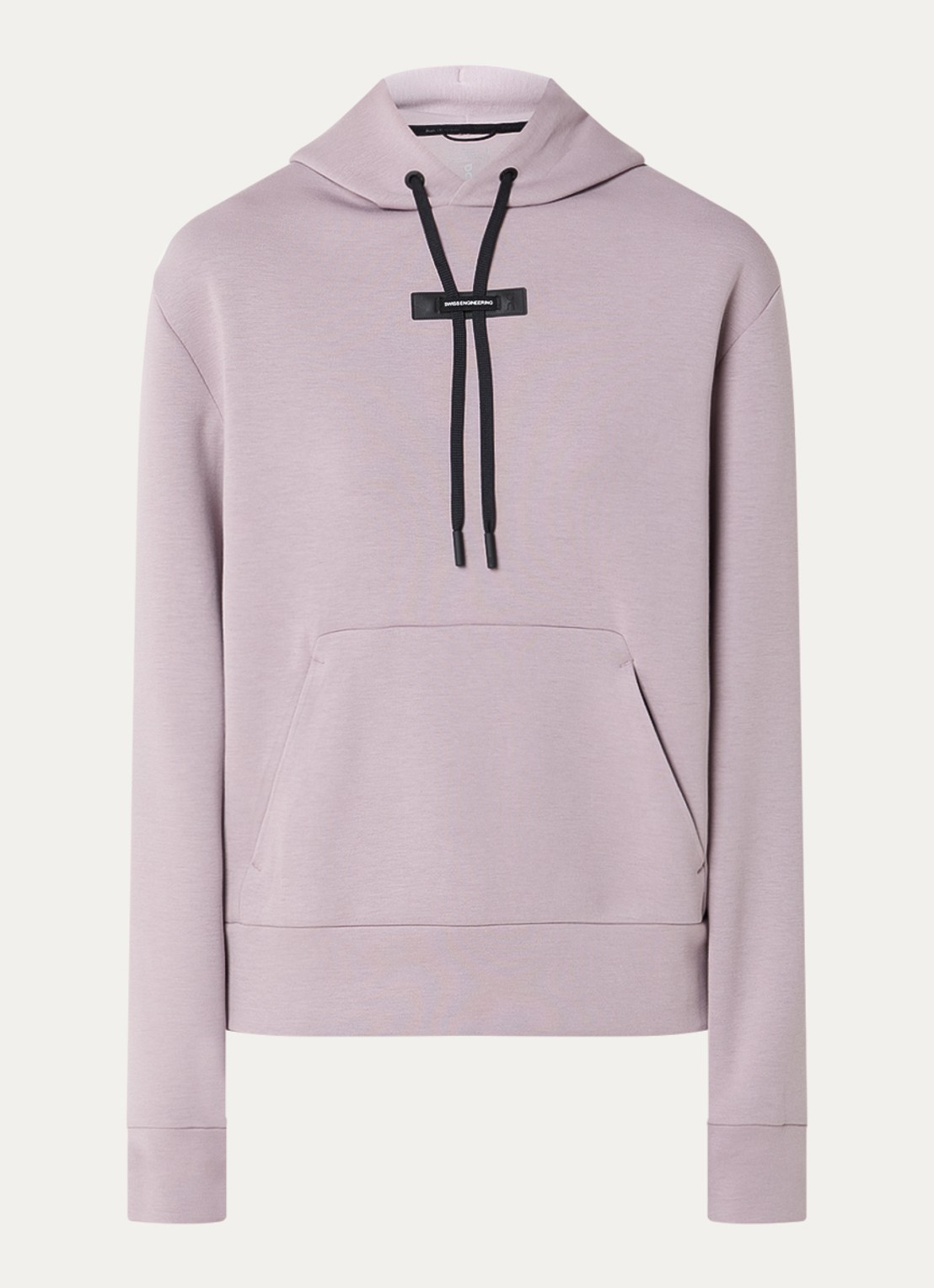 On Focus Tech hoodie met ritszakken - voorkant 4 oudroze