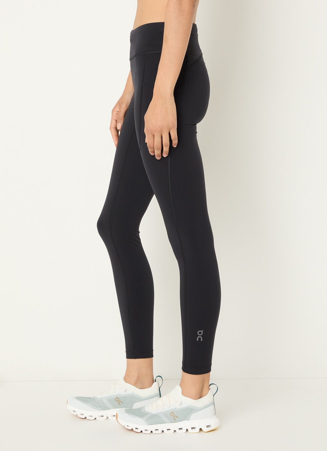 On Performance high waist skinny fit trainingslegging met logo - detail 2 zwart