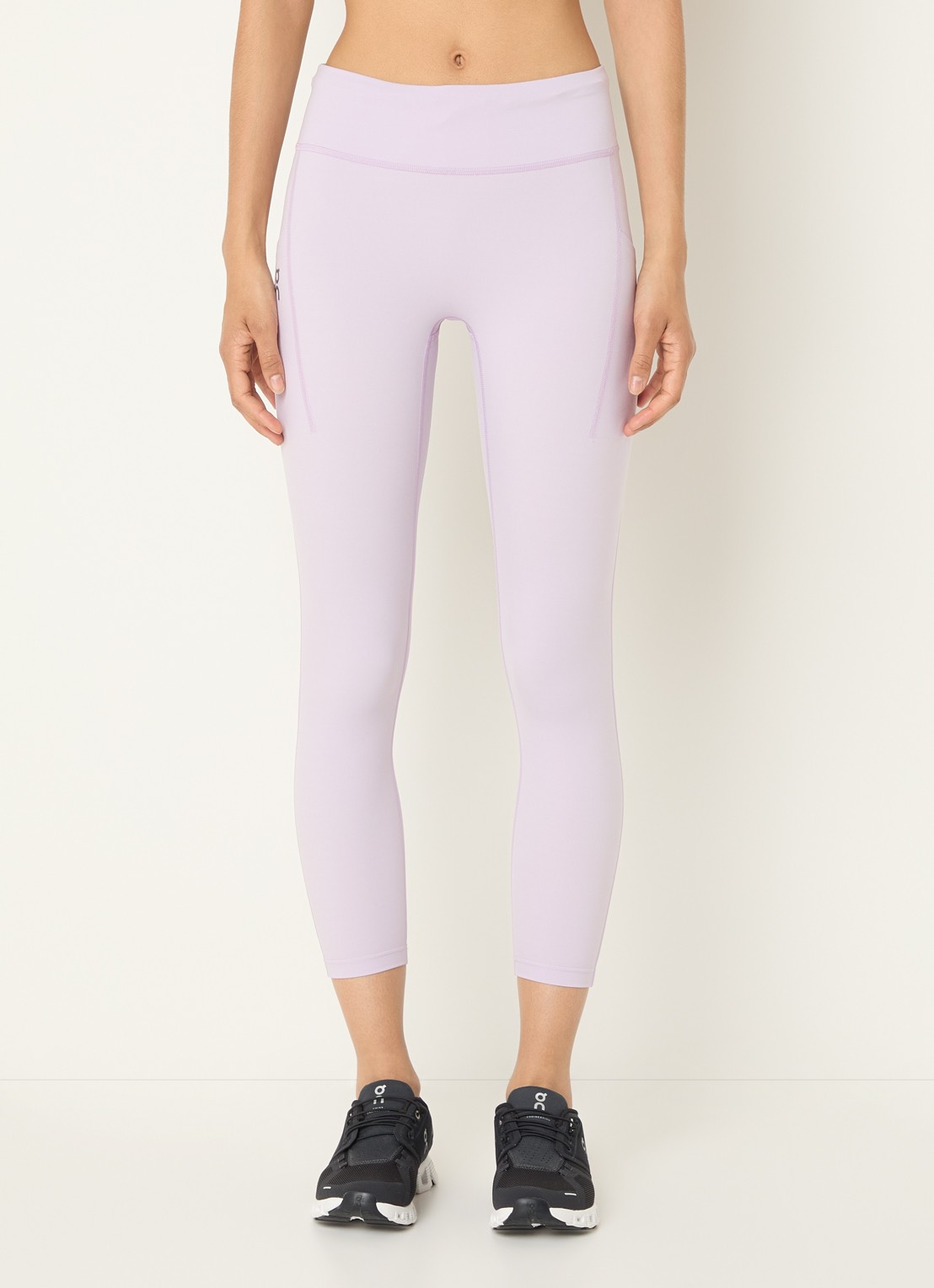 On Performance high waist skinny fit trainingslegging met logo - detail 4 lichtroze