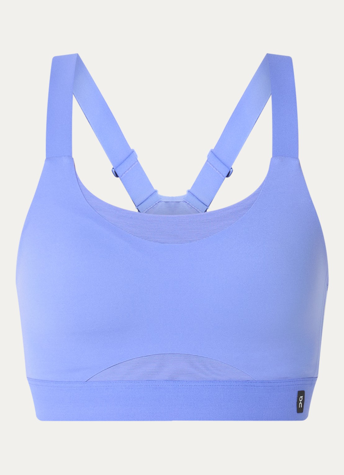 On Performance sport bh met medium support - voorkant 3 lichtblauw