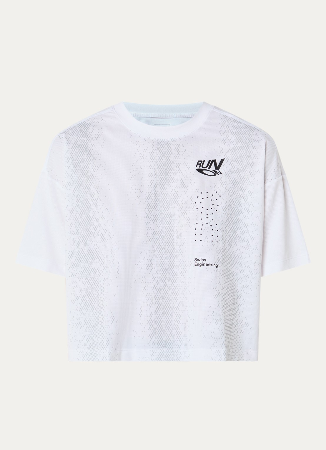 On Performance Volt trainings T-shirt met logoprint - voorkant wit