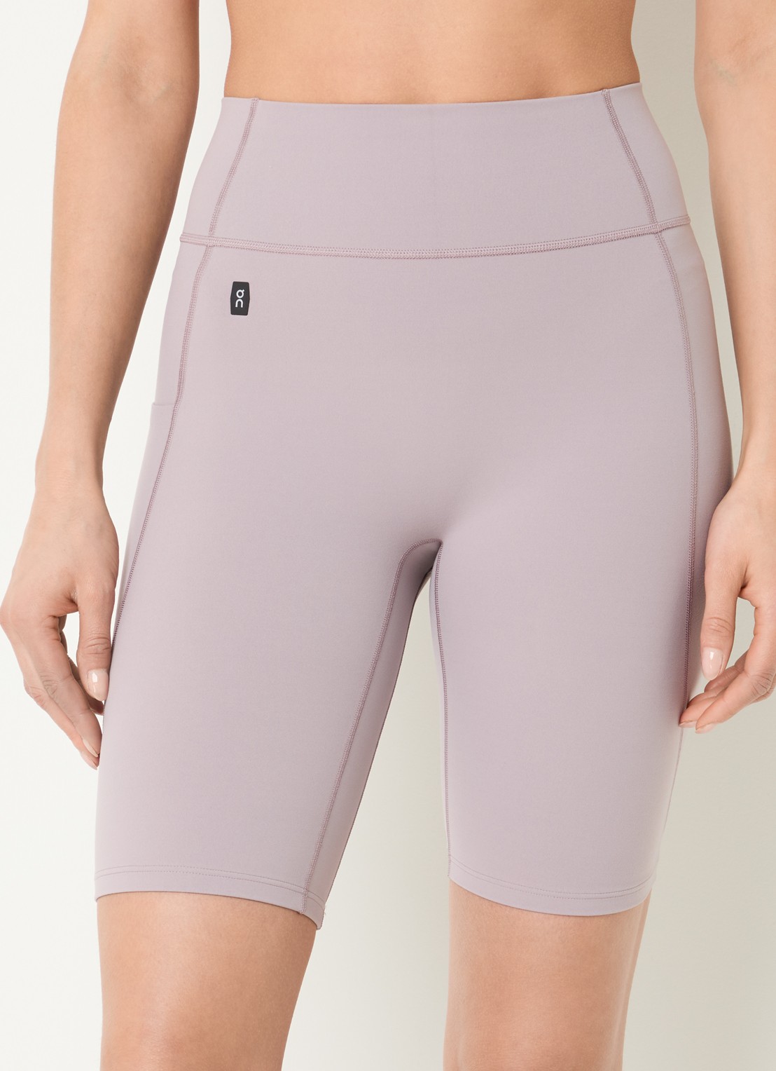 On Studio high waist skinny fit trainingslegging met logo - detail 4 oudroze