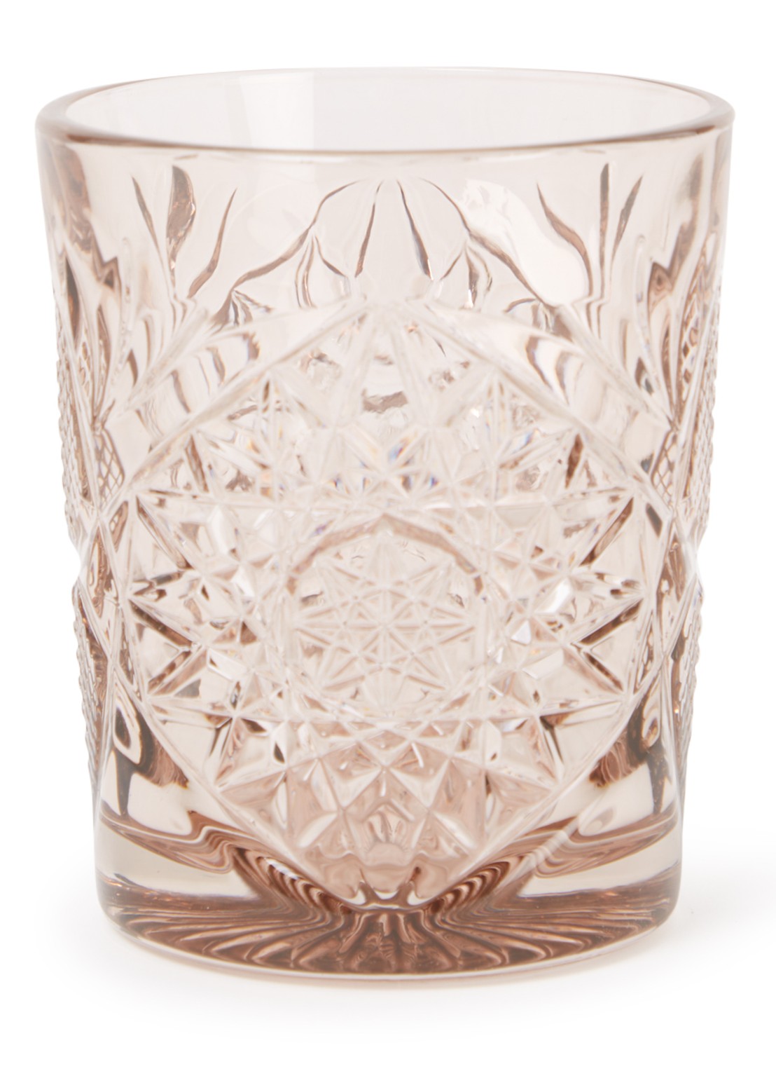 Onis Hobstar drinkglas 35,5 cl - voorkant perzikroze