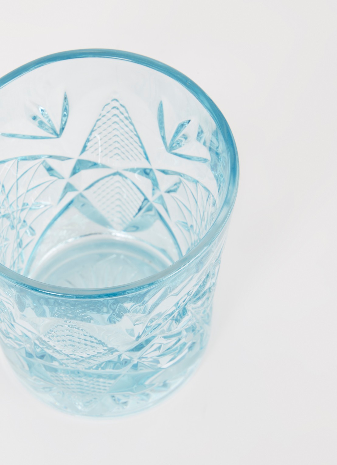 Onis Hobstar drinkglas 35,5 cl - voorkant 2 lichtblauw