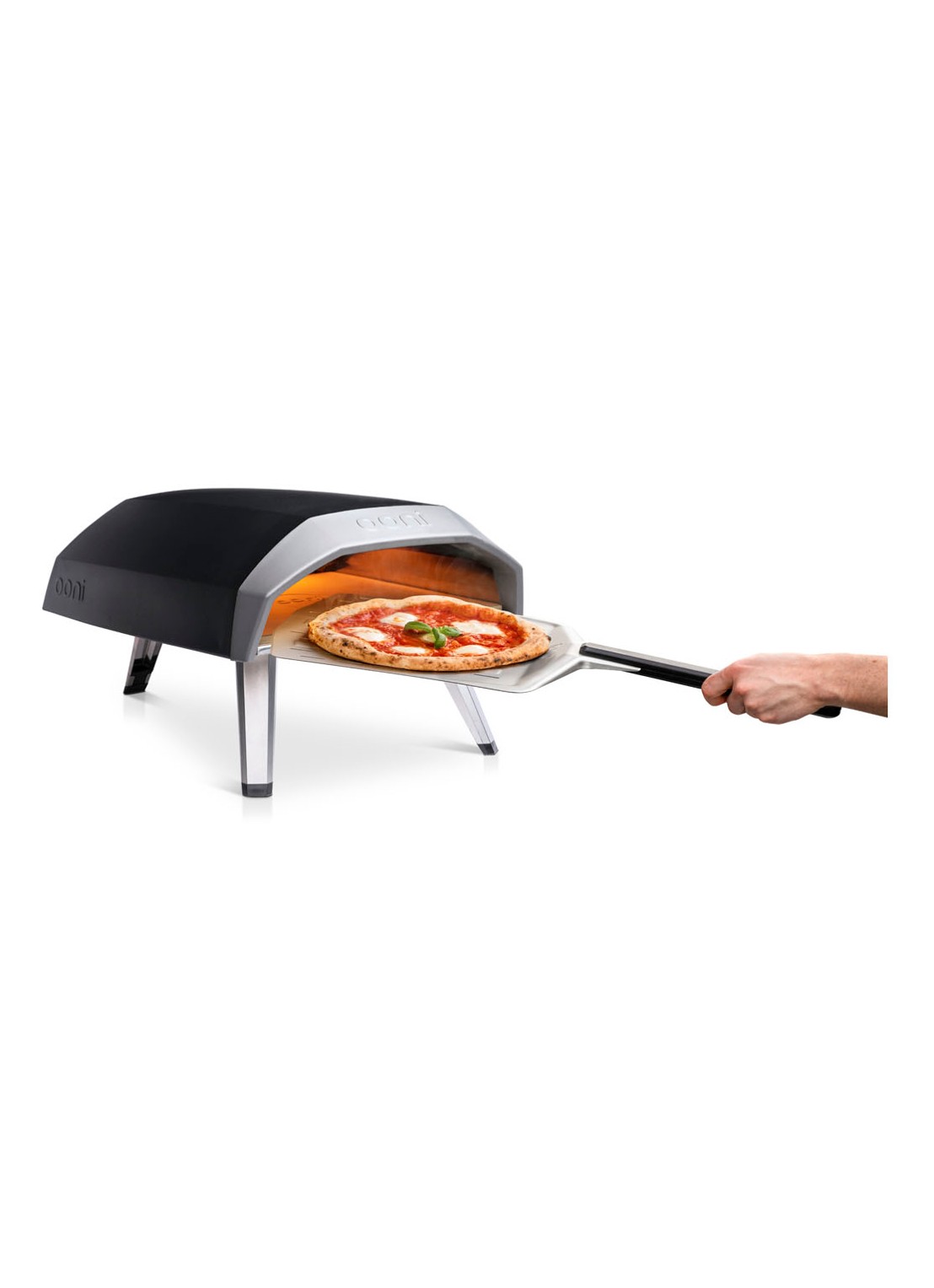 Ooni Koda gasgestookte pizzaoven - voorkant 2 zilver